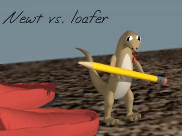 Newt vs. loafer