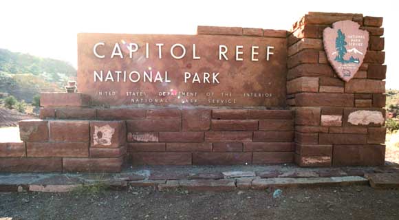 Welcome to Capitol Reef National Park, with a little flare